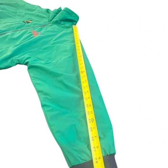 Vintage Green Racing Pit Crew Jacket, Fleece Lined, Addington Racing, Size XL